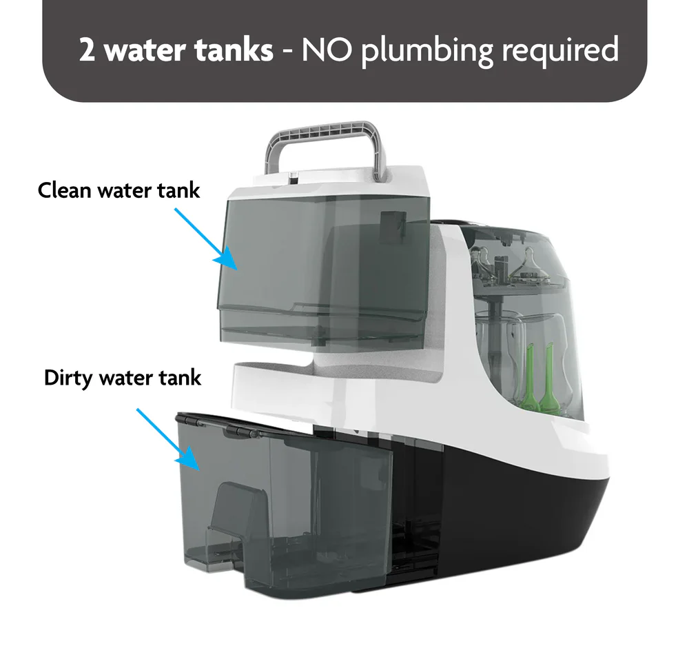 Bottle Washer Pro - Clean Water Tank, Waste Water Tank. - Image 3
