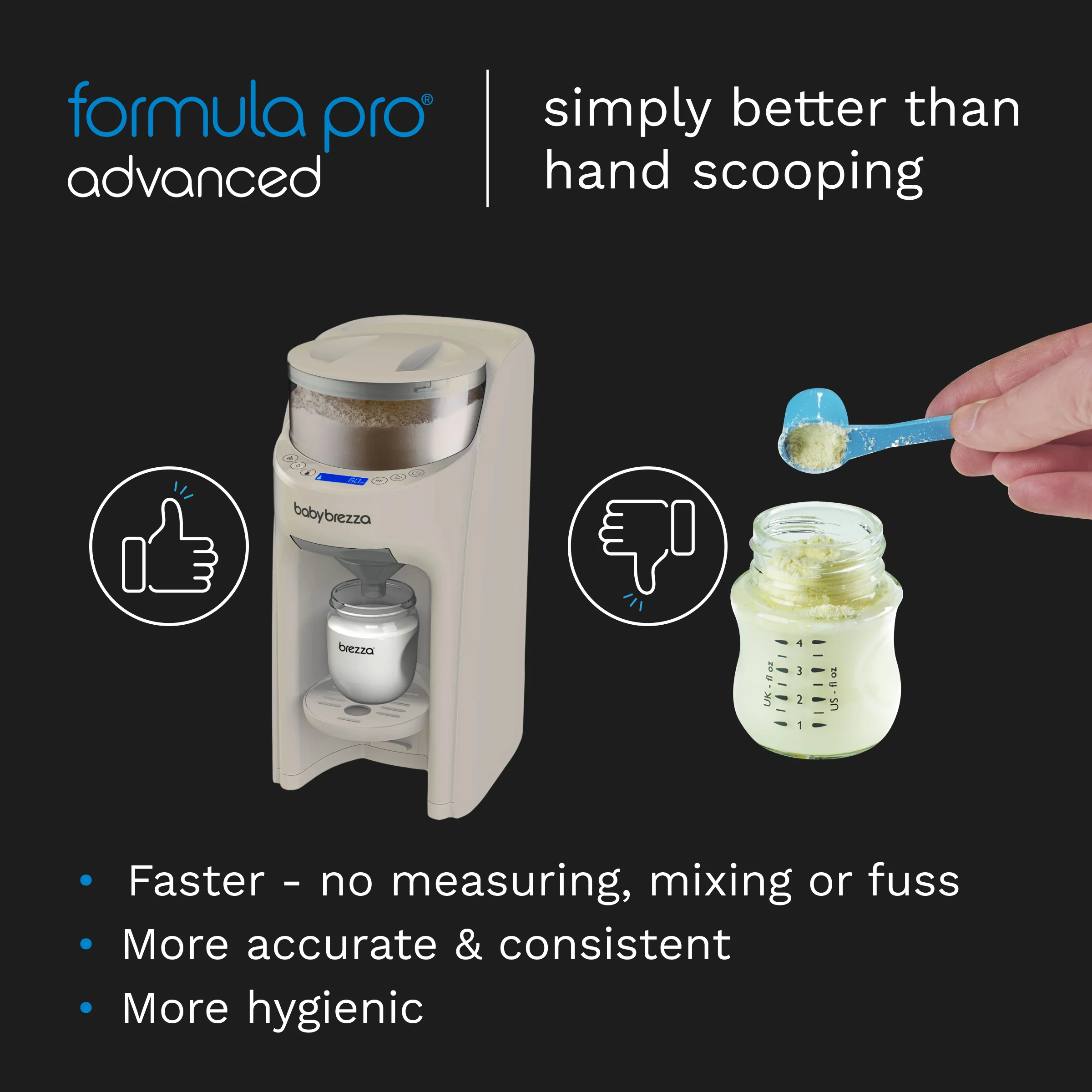 Baby Brezza Formula Pro Advanced | Baby Formula dispenser - Oatmeal - Image 6