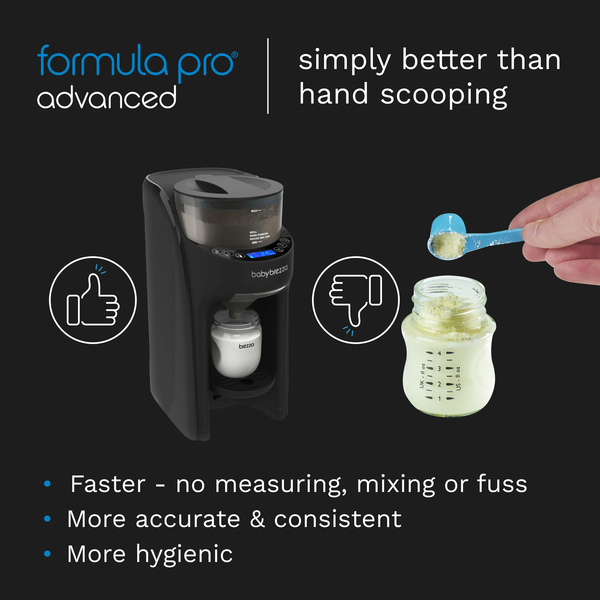 Formula Pro Advanced Baby Formula Dispenser - Premium Black - Image 11