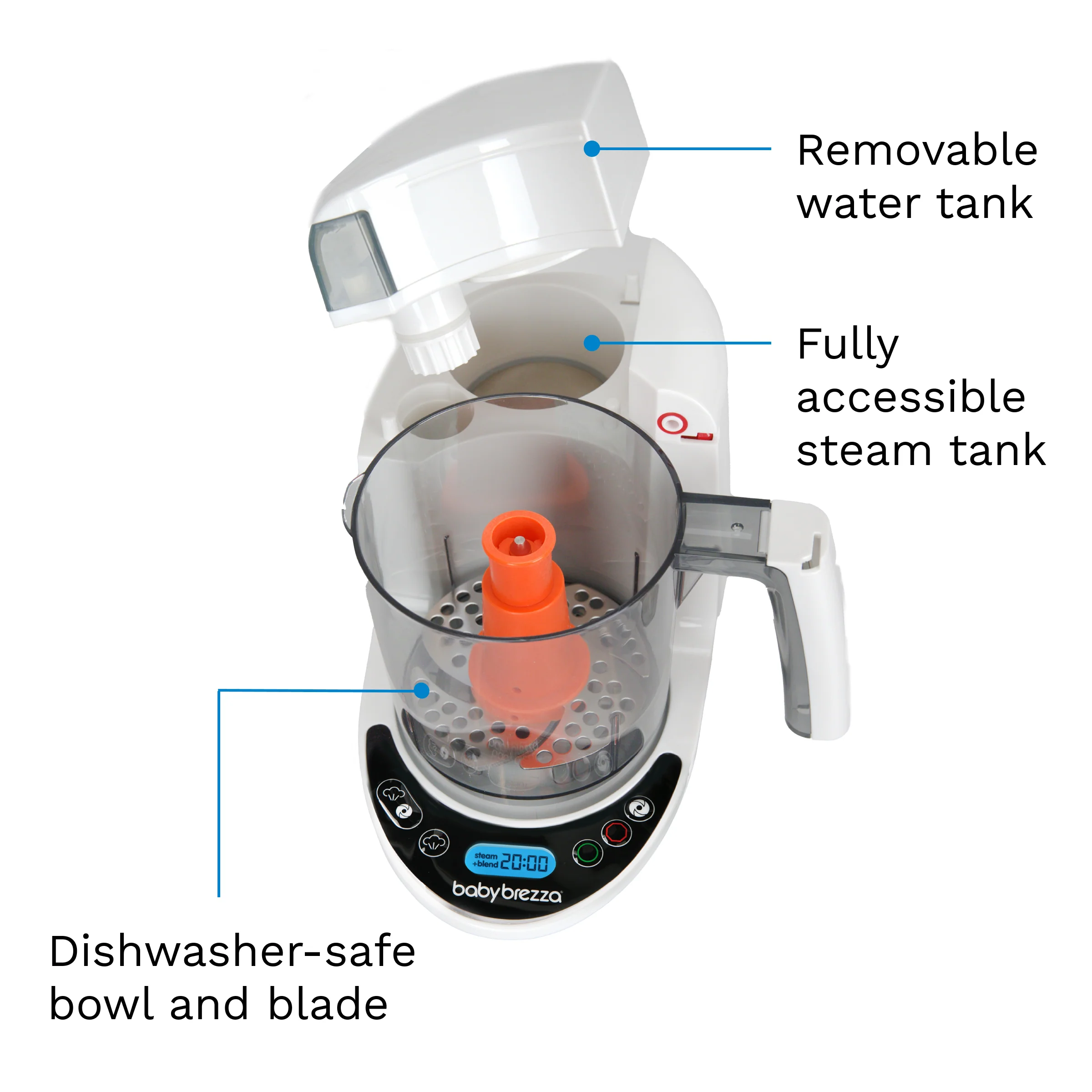 One Step™ Baby Food Maker Deluxe: Steamer & Blender for Homemade Baby Food - Image 13