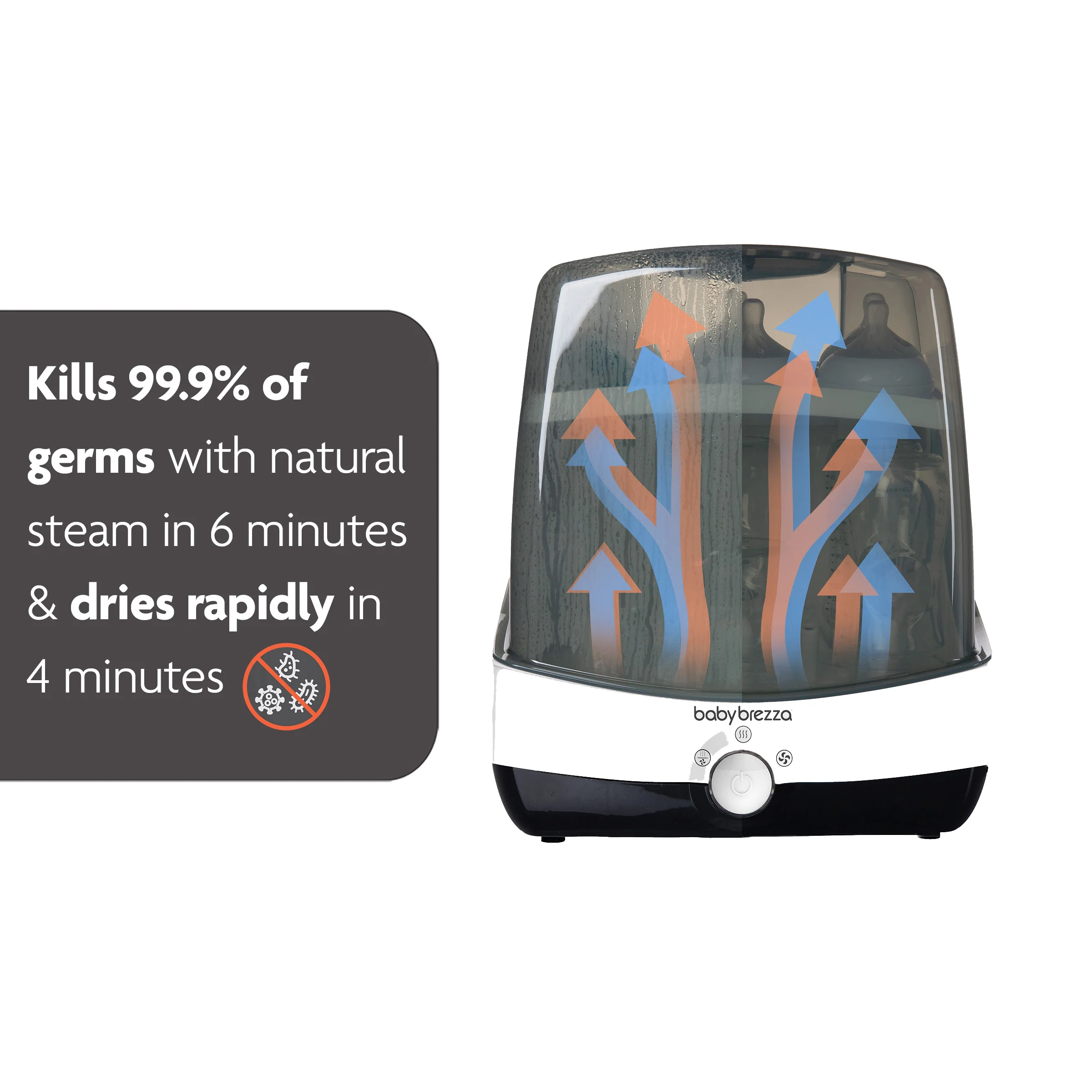 Superfast Baby Bottle Sterilizer and Dryer - Sterilizes & Dries in 10 Minutes - Image 3