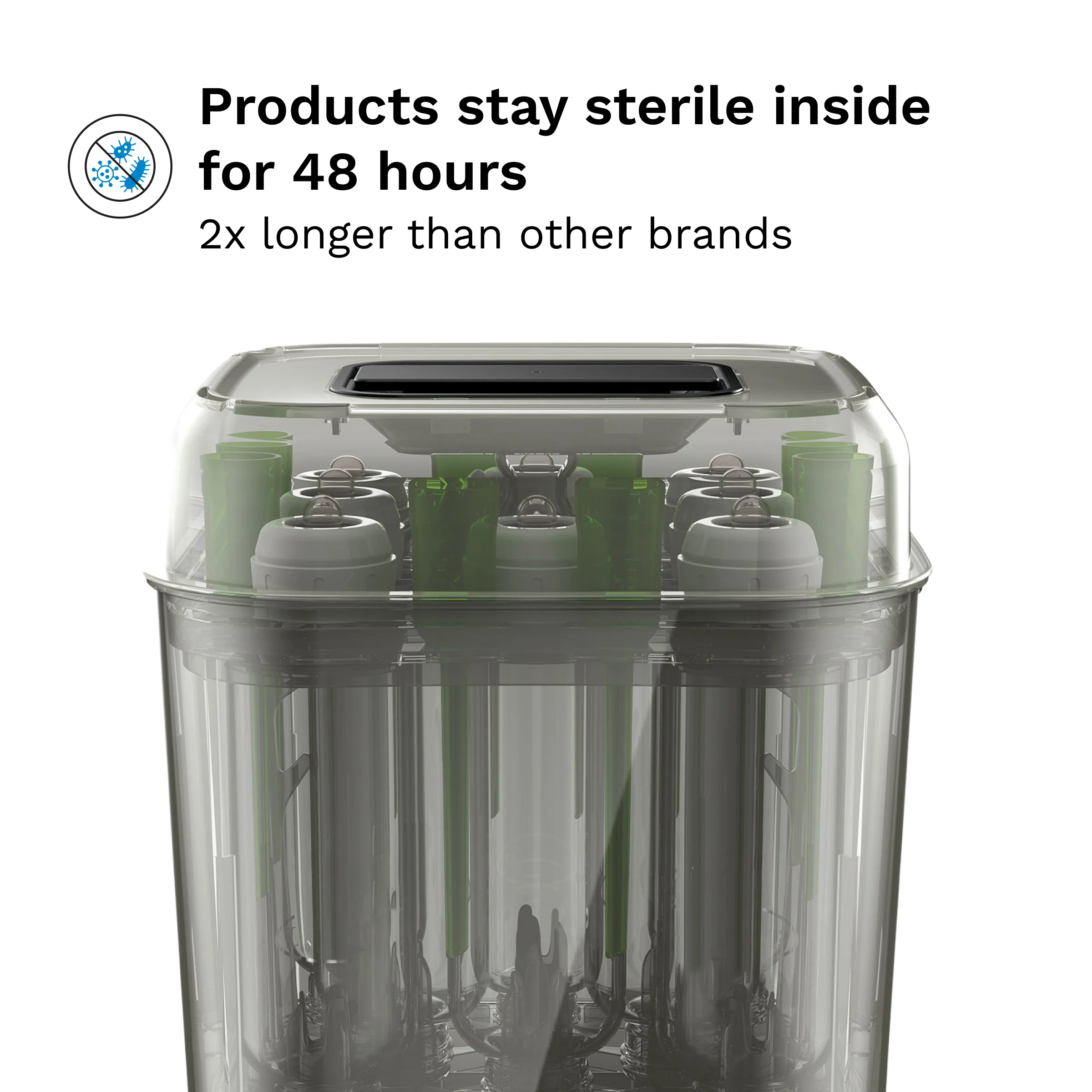 SuperQuick™ Baby Bottle Sterilizer and Dryer Stainless Steel - Sterilizes & Dries in just 10 Minutes - Image 10