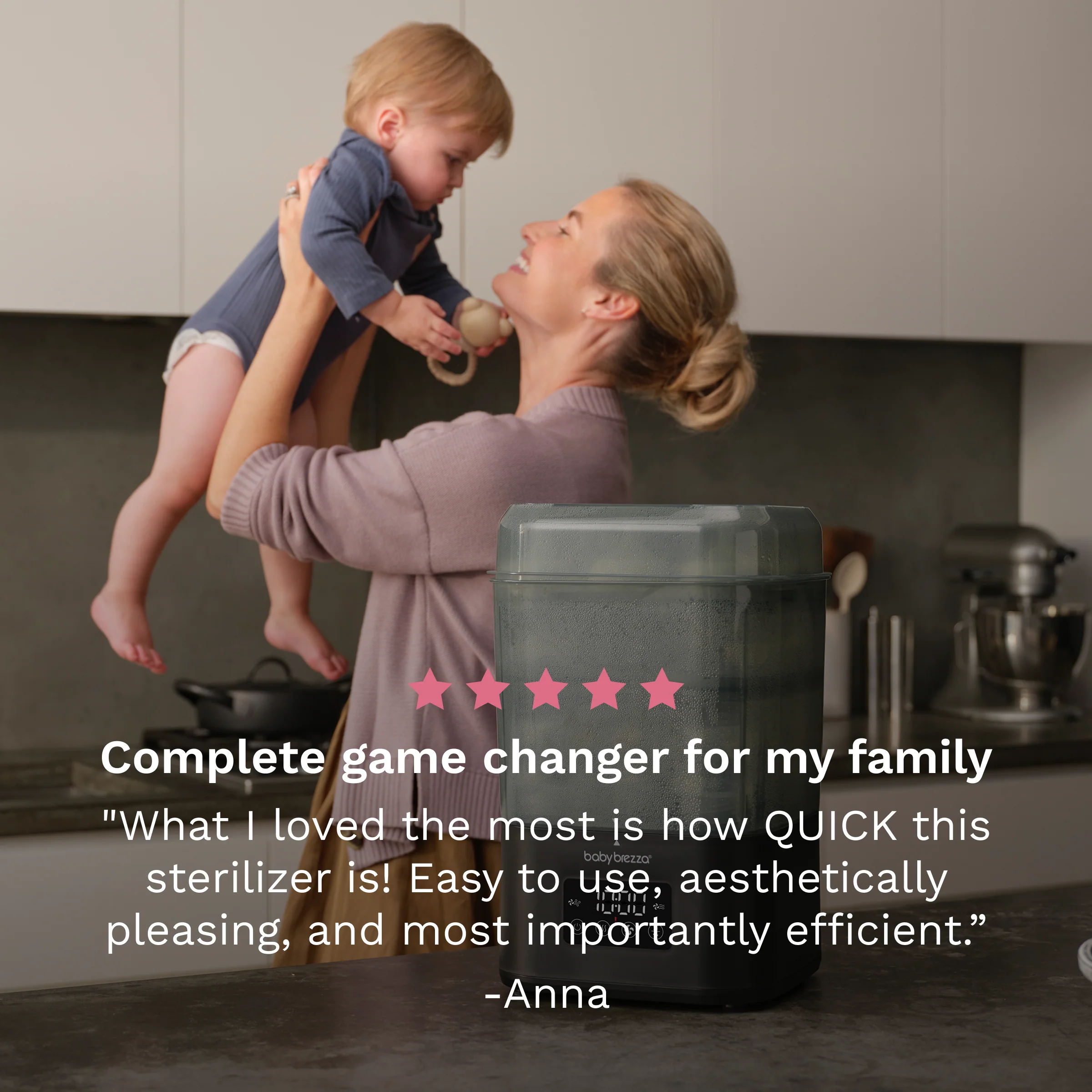 SuperQuick™ Baby Bottle Sterilizer and Dryer Premium Black - Sterilizes & Dries in just 10 Minutes - Image 11